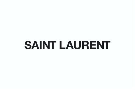 saint laurent font type.